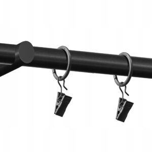 Karnisz pojedynczy czarny 16 mm 240 cm