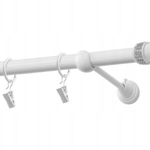 Karnisz pojedynczy biały 19 mm 200 cm