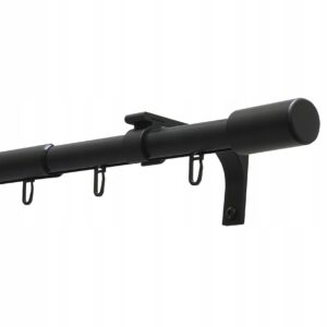 Karnisz rozsuwany Thasos czarny 100-190cm