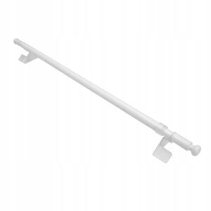 Pręt do zazdrostek rozporowy kulka biały 80-110cm
