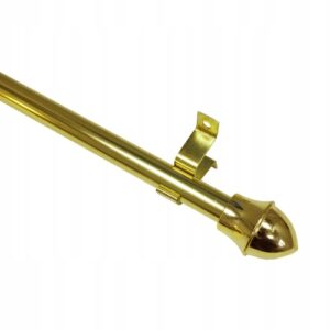 Pręt do zazdrostek złoty 135-225 cm