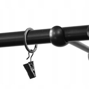 Karnisz pojedynczy czarny 19 mm 240 cm